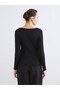 Lcw Everyday Black Soft Touch Women's T-Shirt - 5