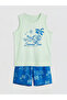 Nevavm Printed Boy's Swimsuit Set with Difference - 3