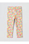 Ecru Floral Ribbed Girls' Tights 2-Pack - 5