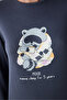 Sleep Mood Thermal Gray T-Shirt Pajama Top - 3