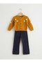 Girl's Daisy Embroidered Cardigan Knitwear Trousers Double Set - 6