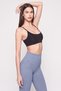 High Waist Ribbed Seamless Gathering Sports Tights Yoga Pilates Fitness Leggings - 5