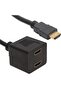 HDMI Male-Hdmi Female X 2 Adapter HDMI Multiplier 30 cm Cable Powermaster - 3