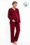 Piped Detail Pajama Set Suitable for Pregnant and Postpartum Women