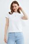 Metal-Accented Crew Neck T-Shirt - 7