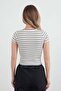 Basic Striped Ribbed T-Shirt - 4