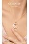 Butterfly Crescent Figure Steel Necklace - 2