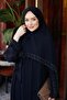 Special Design Navy Blue Shawl Suit Ferace - 7