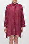 Elegant Draped Satin Shirt - 5
