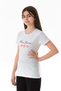 100% Cotton Text and Flower Printed Crew Neck Girl's T-Shirt