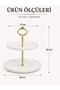 Marble Pattern Two Layer Candy Bowl - 3