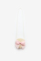 Powder Bow Girl's Beige Straw Bag