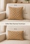 Wellsoft Decorative Throw Pillow Cover 45X45 and 30X50 Plush Sofa Cushion Cover |   Beige