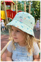 100% Cotton , Girl'S, Palmiye Printed Bucket Hat (Size, 52) (Ages 4-8) - 2