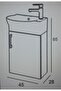 Mini Banyo Wc Dolabı Lavabo Dahil - 6
