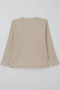 Girls' Long Sleeve T-Shirt Vintage Lace with Bow Appliqué, Ages 5-10, Beige - 4