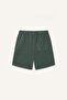 Ultra Soft Relax Fit Elastic Waist Green Bermuda Shorts H7654Ax26Hs - 8