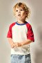 100% Cotton Oversized Short Sleeve Ecru T-Shirt for Baby Boy I0133A526Au - 4