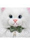 Plush Cat Backpack With Adjustable Straps White | Luxury-Inspired Realistic Faux Fur Kawaii Cat Backpack for Unisex, Cute Casual Bag - 4