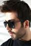 Men's Square Black Accessories Polarized Sunglasses 23061 C2 P - 4