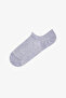 Basic Mesh Cotton Glitter 3 Pairs Sneaker Socks - 4