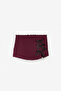 Burgundy Bow Detailed Girls' Skirt Jacket Set - Silvana - 4