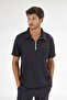 Navy Blue Polo Luxury Lycra Suit High Quality Lycra Scrubs Uniform - 5
