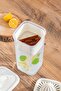 06-1109 Leakproof Lid Detox Pitcher/Water Bottle/Lemon Squeezer/Sherbet Dispenser/Transparent 1.5 L - 3