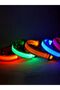 طوق كلب LED عاكس للضوء باللون الأزرق للسلامة الليلية - متين، بنمط هندسي، يعمل بالبطارية، I - 8