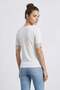 Slim Fit Transparent Blouse with Lace Sleeves and Collar - 3