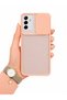 Samsung Galaxy A13 5g Compatible Case with Sliding Camera Protection Matte Lens Phone Case - Light Pink