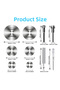 Multipurpose Cutting High-Speed Steel Saw Blades 10PCS, 1/4" Hex Shank Universal Fit for Grinders, M - 3