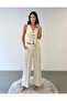Vest and Pants 2-Piece Set - Linen Cream - 2