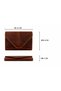 Genuine Leather Small Card Holder Wallet with Compartments - 5