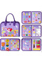 Montessori felt busy book - purple mermaid | 8 in 1 activity bag - 3