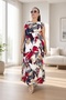 Crew Neck Japanese Style Sleeveless Side Slit Dress Single Button Closure Jacket Plus Size Two-Piece Set - 2