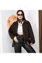 Brown Seasonal Bomber Jacket