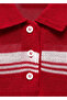 Striped polo collar sweater - 8