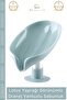 # Soap Dish with Suction Cup Silicone Bathroom Kitchen Sink Self-Draining Water-Repellent Solid Soap Dish with Drain - 1 Piece