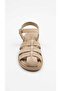 Beige Suede Women's Sandals 647.7004 - 3