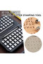6.5mm Metal Alphabet Number Leather 3.5mm/6.5mm Letters Stamping Kit Stamp Punch Tools 37Pcs Leather