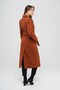 Double-Breasted Waist-Tied Mid-Length Coat Ti̇remi̇t 3754-Y - 7