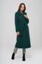 Double-Breasted Waist-Tied Mid-Length Coat Green 3754-Y - 4