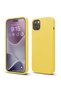 iPhone 15 Silicone case, with microfiber, thin, protective, raised edges, yellow