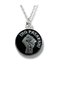 Black Unisex Necklace with the Phrase'No Pasarán' (They Shall Not Pass) and Fist Figure – Symbol of Resistance, Courage, and Freedom