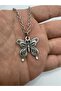Unisex Necklace with Embroidered Butterfly Figure |   Elegant Design with 60 cm Chain - 2