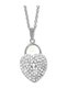 Zircon Stone Heart Keyhole Figured Women's Necklace – Stainless Steel, 55 cm Hanging Design - 2