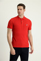 Printed Polo Neck Slim Fit Cotton T-Shirt