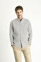 Long Sleeve Slim Fit Slim Fit Printed Cotton Button Collar Shirt - 3