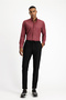 Long Sleeve Slim Fit Slim Fit Lumberjack Sports Cotton Button Collar Shirt - 3